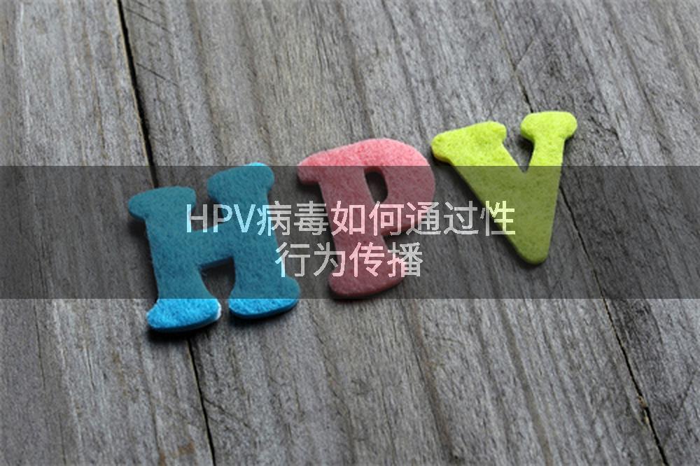 HPV病毒如何通过性行为传播