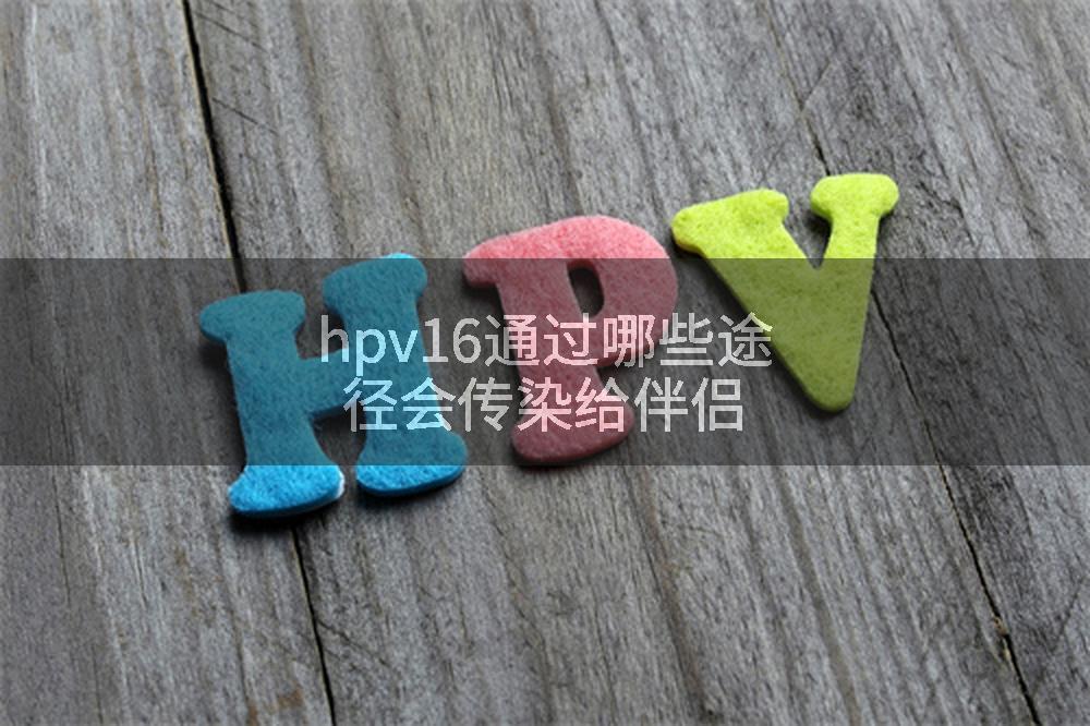 hpv16通过哪些途径会传染给伴侣