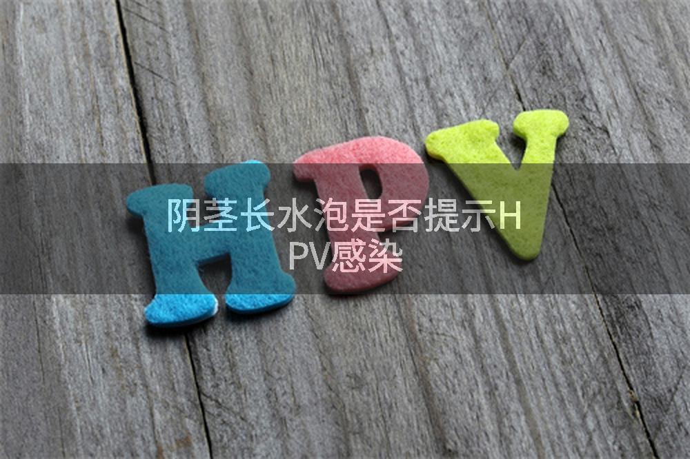 阴茎长水泡是否提示HPV感染