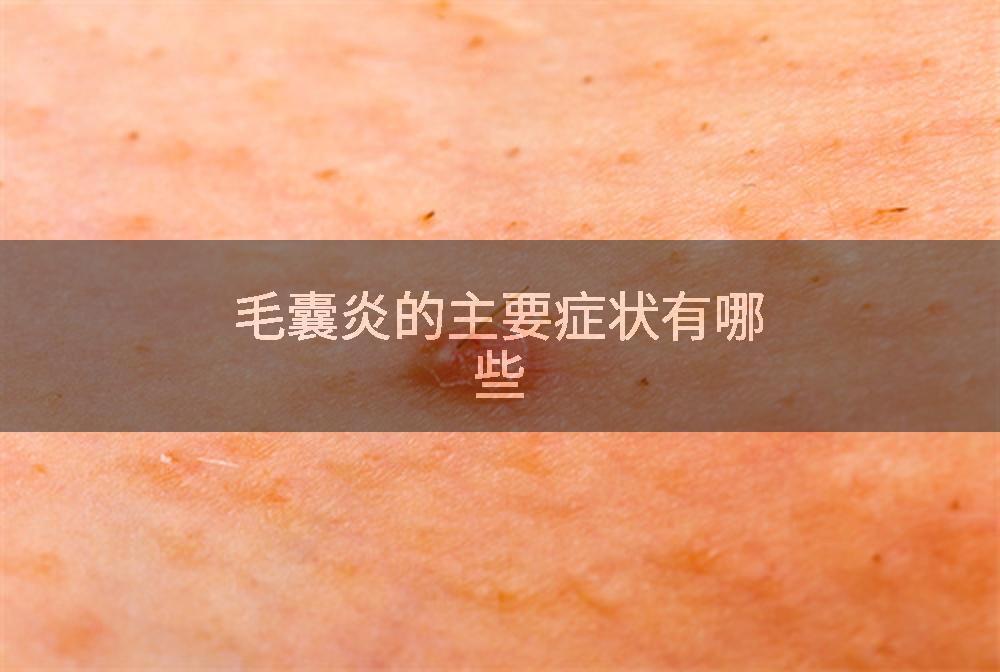 毛囊炎的主要症状有哪些