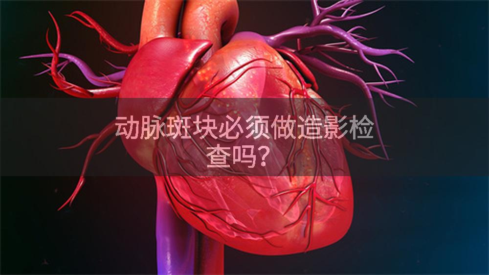 动脉斑块必须做造影检查吗?