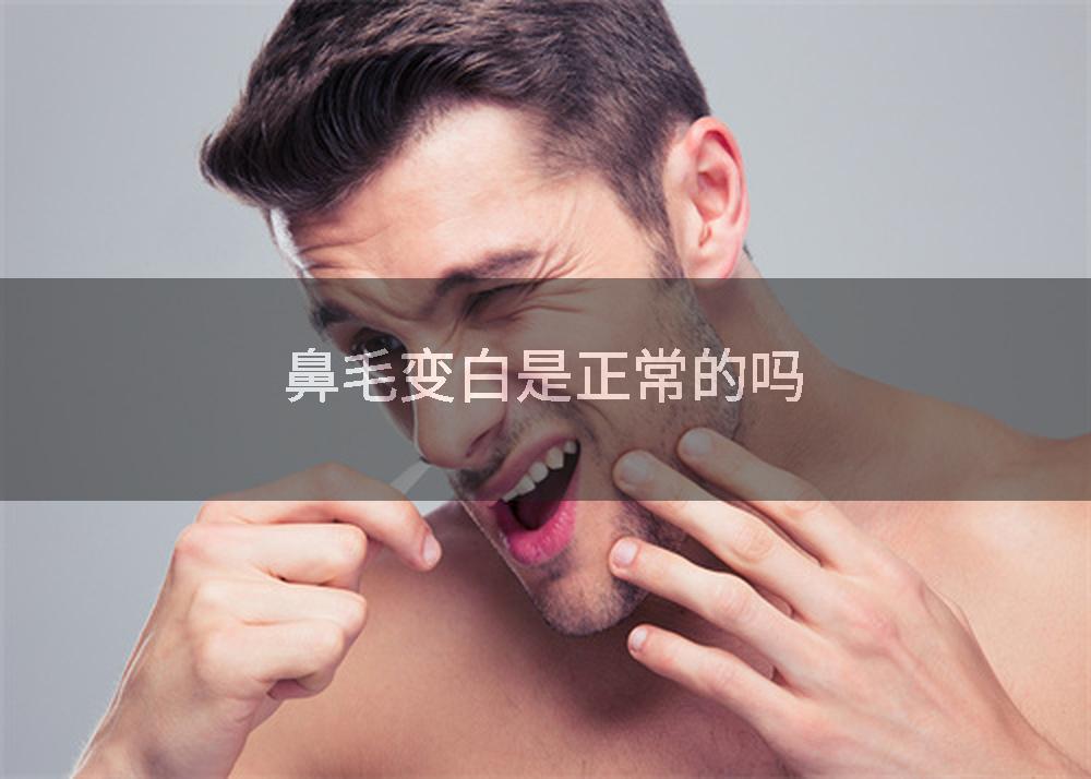 鼻毛变白是正常的吗