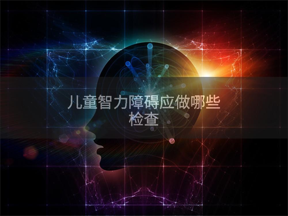 儿童智力障碍应做哪些检查