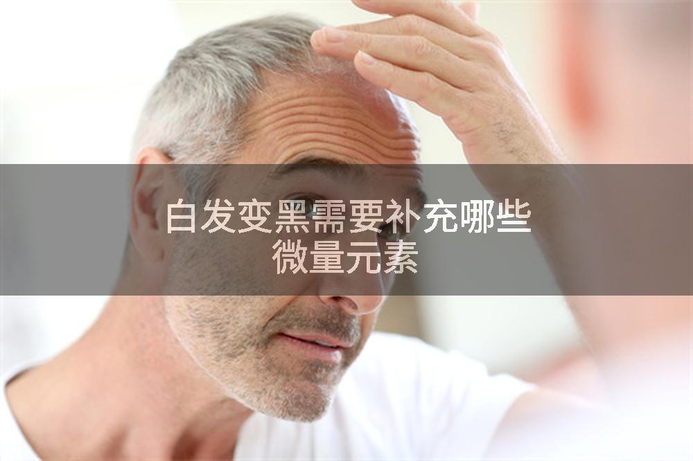 白发变黑需要补充哪些微量元素