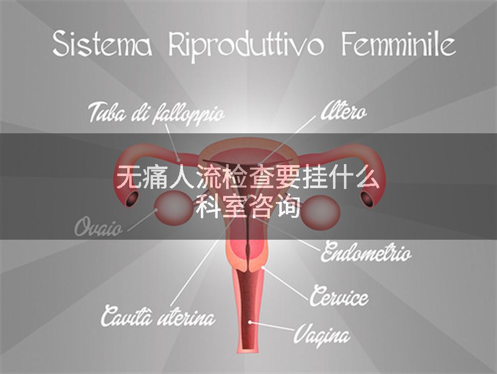 无痛人流检查要挂什么科室咨询