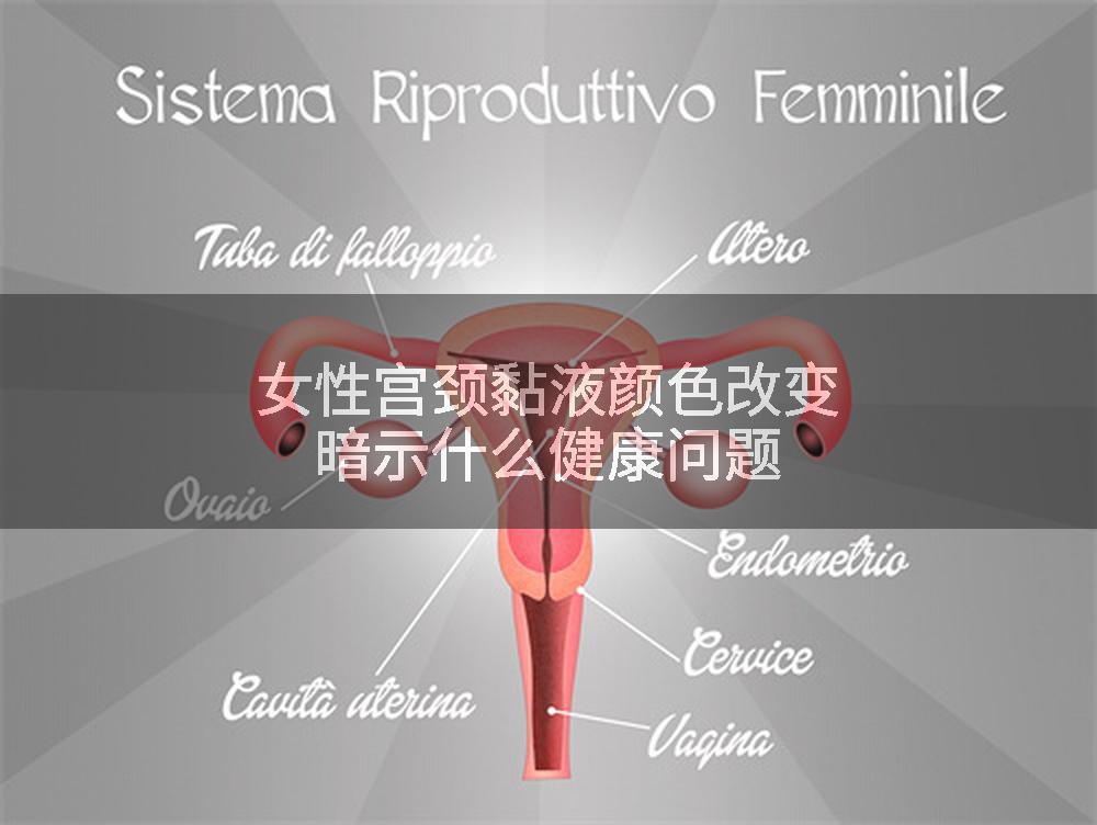 女性宫颈黏液颜色改变暗示什么健康问题