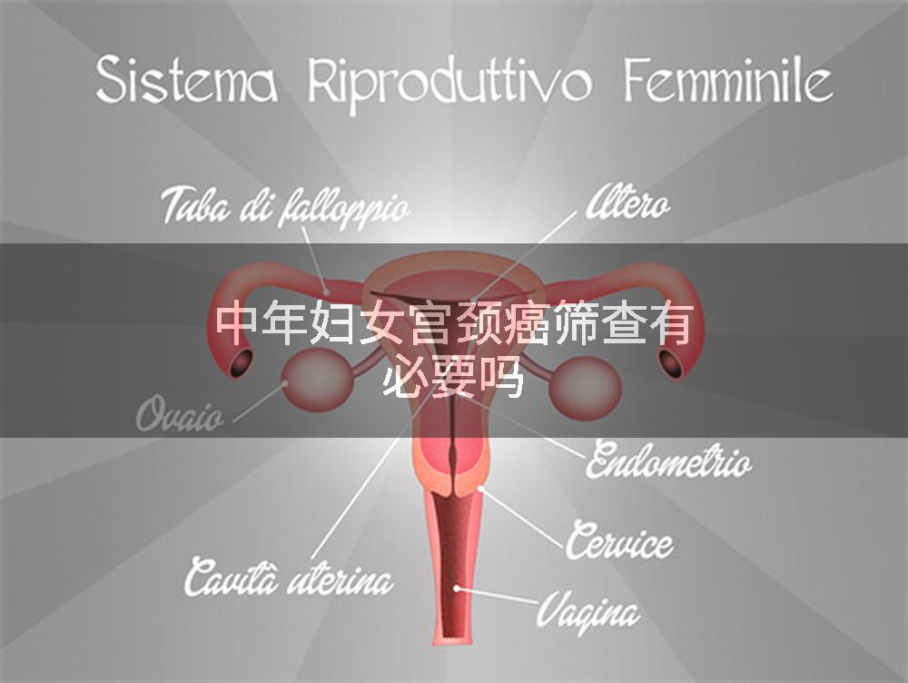 中年妇女宫颈癌筛查有必要吗