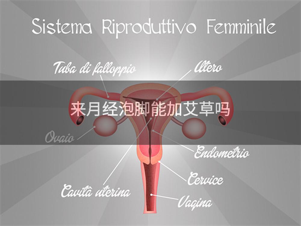 来月经泡脚能加艾草吗