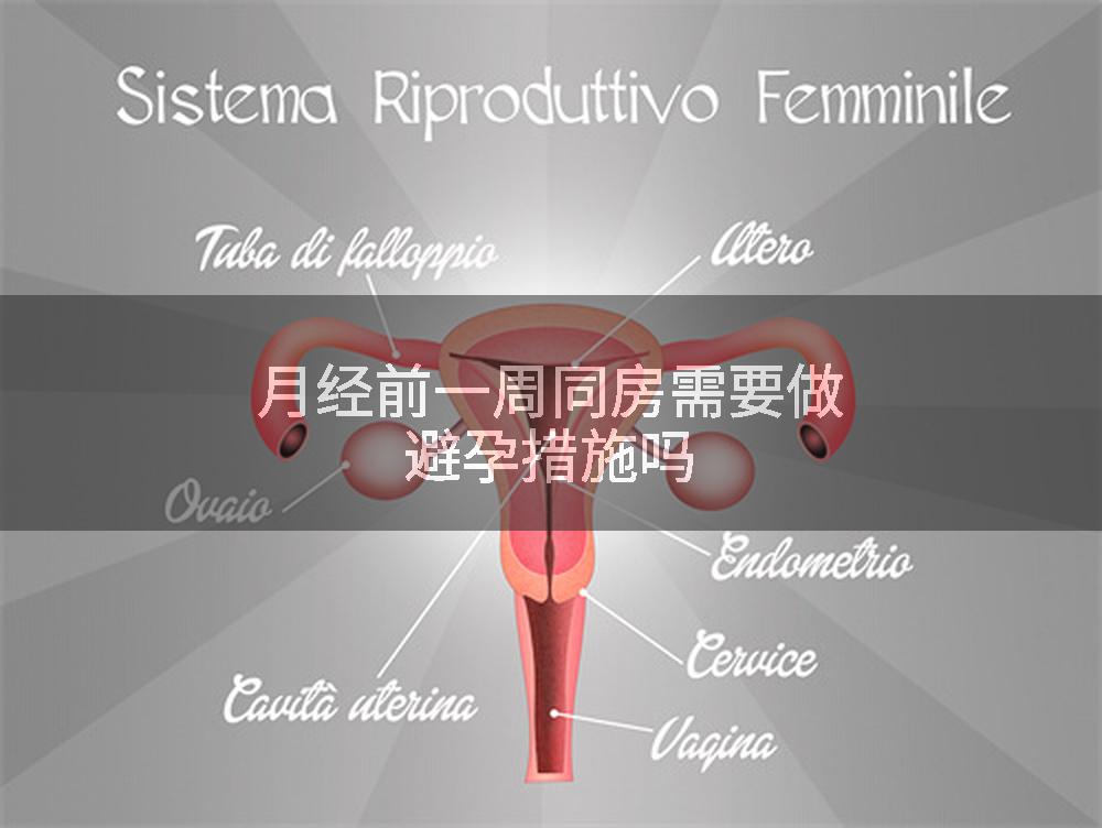 月经前一周同房需要做避孕措施吗