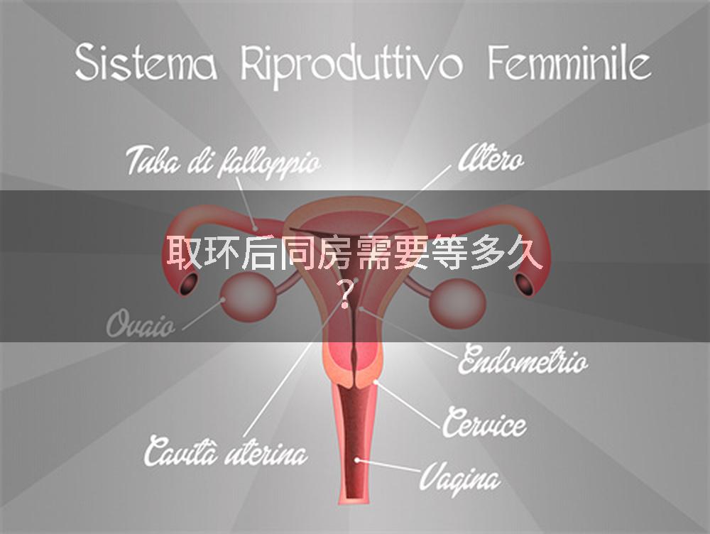 取环后同房需要等多久?
