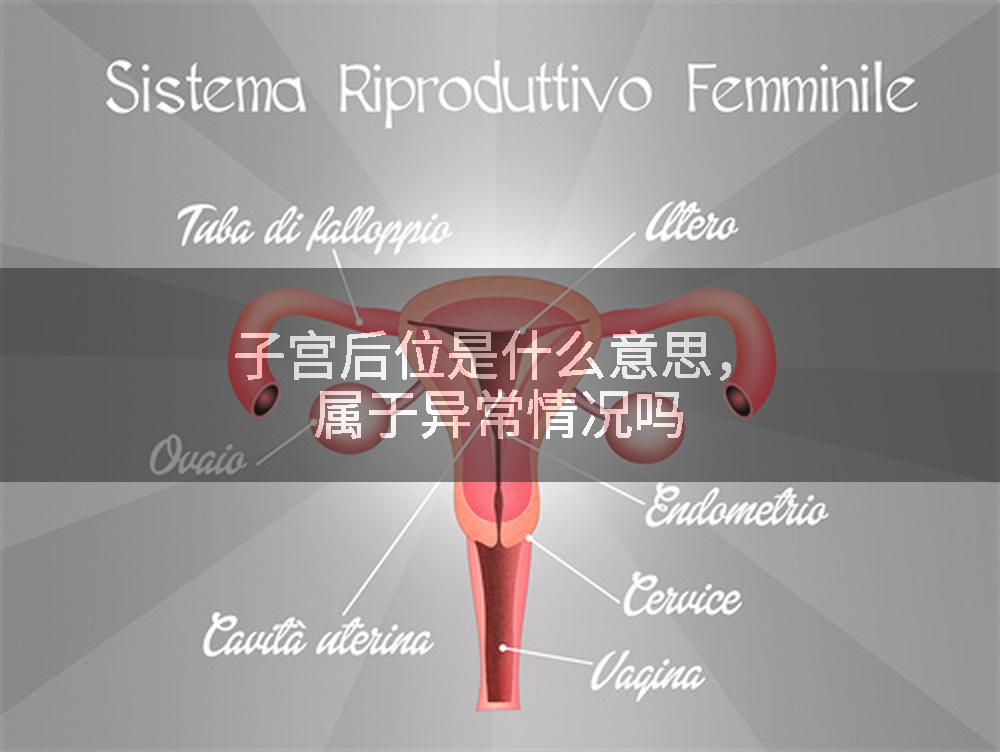 子宫后位是什么意思，属于异常情况吗