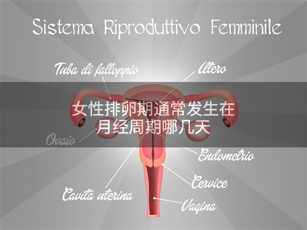 女性排卵期通常发生在月经周期哪几天