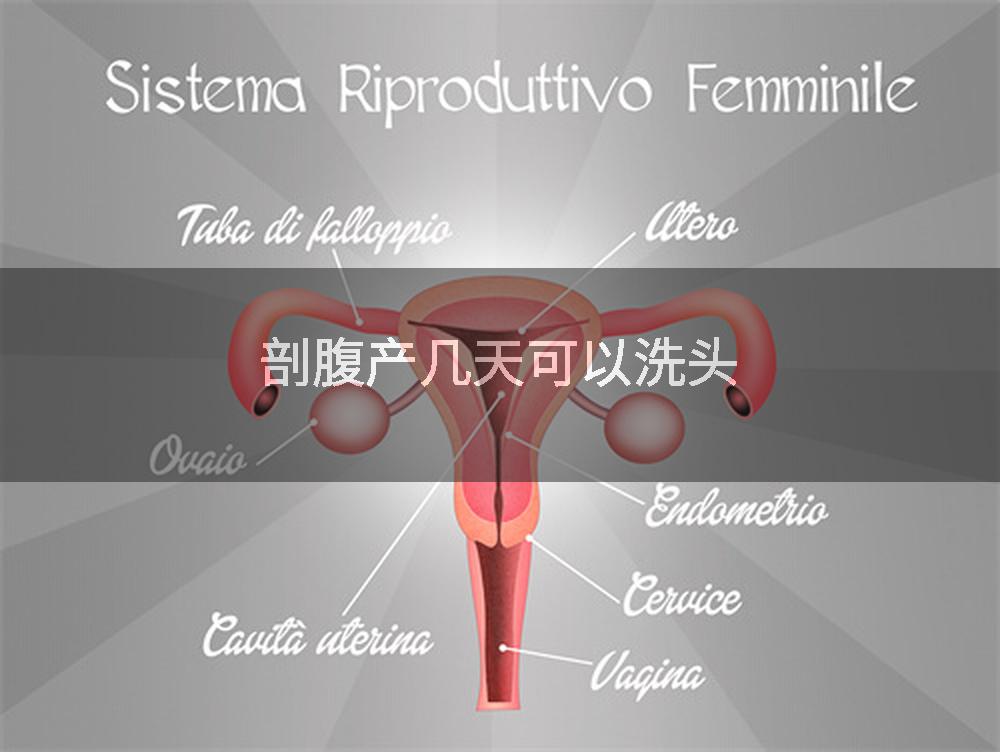 剖腹产几天可以洗头