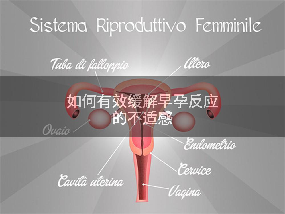 如何有效缓解早孕反应的不适感