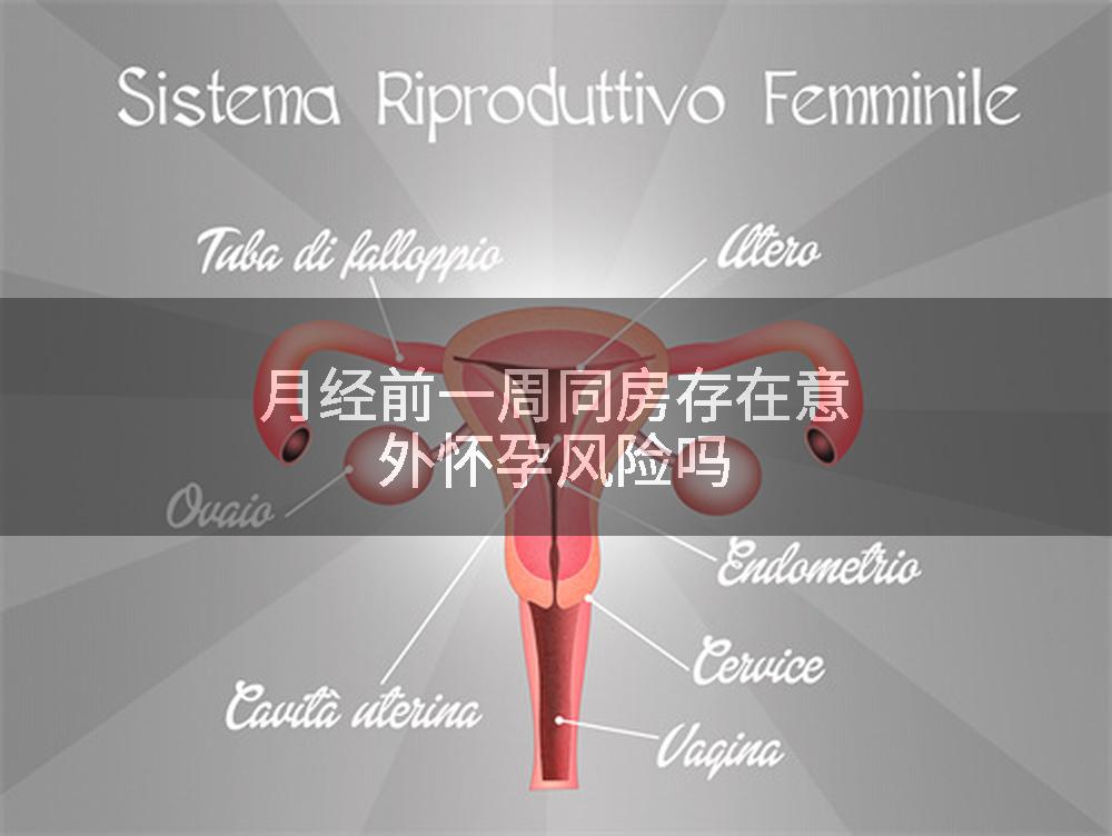月经前一周同房存在意外怀孕风险吗
