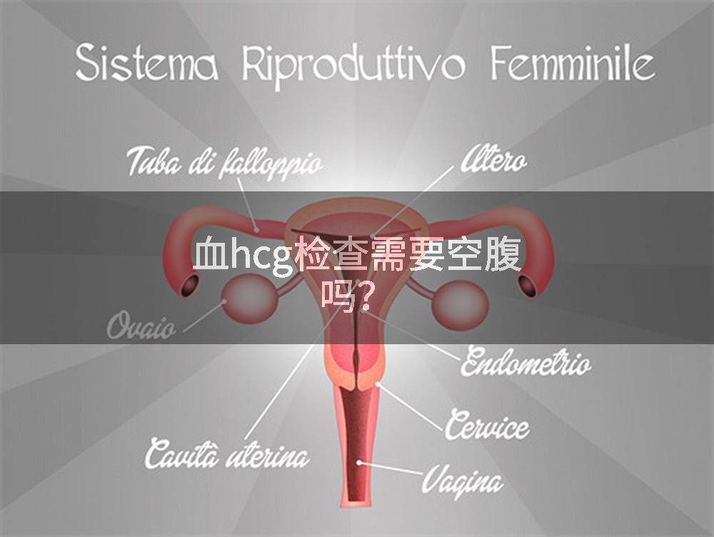 血hcg检查需要空腹吗？