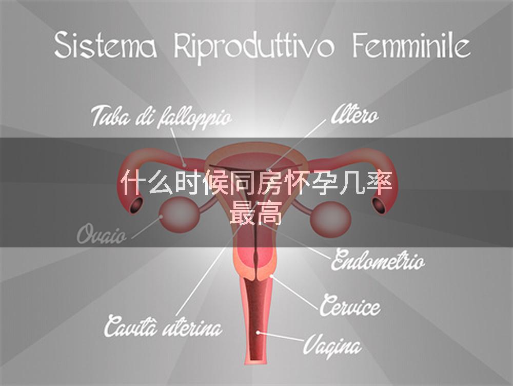 什么时候同房怀孕几率最高