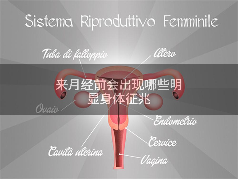 来月经前会出现哪些明显身体征兆