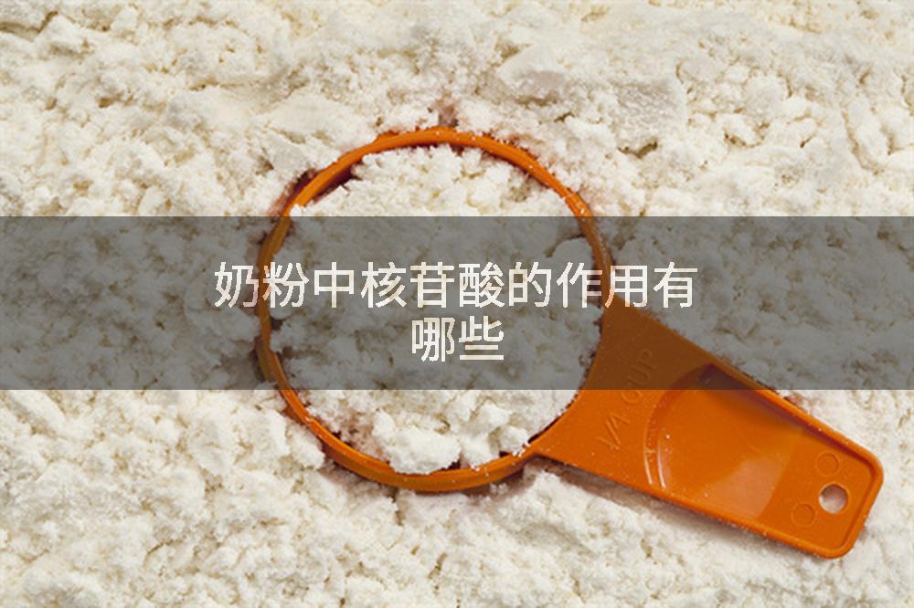 奶粉中核苷酸的作用有哪些