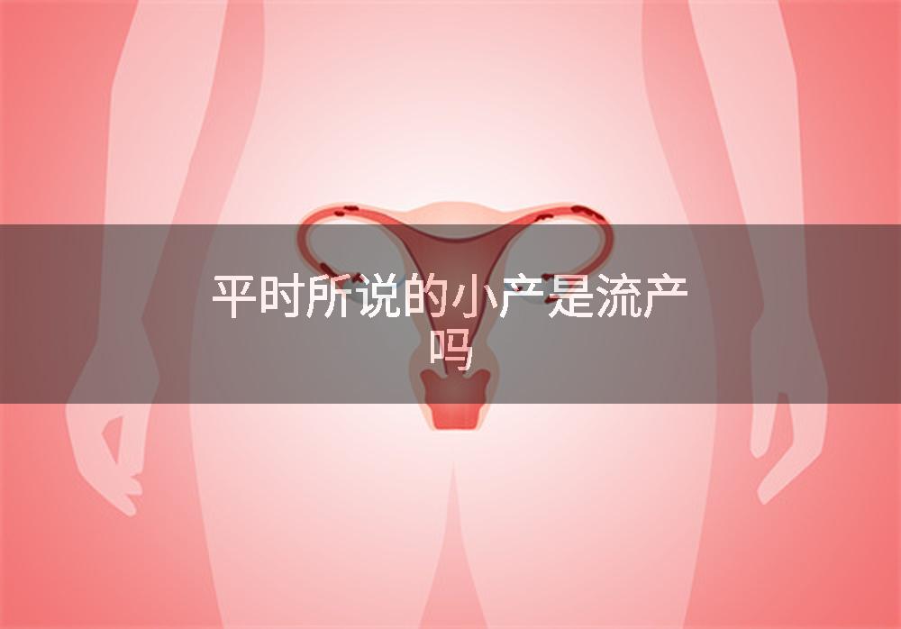平时所说的小产是流产吗
