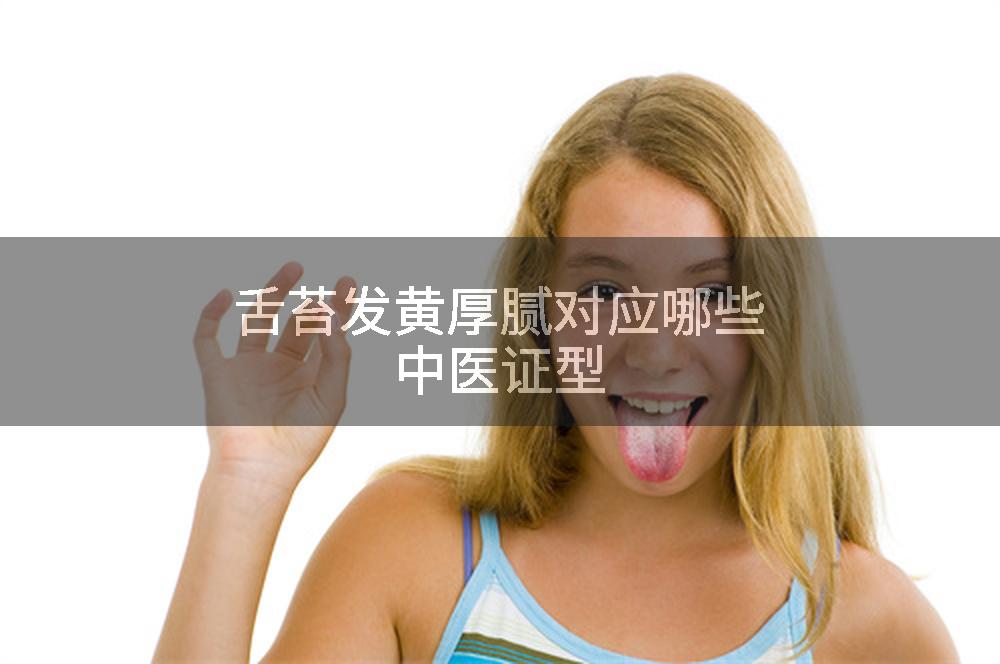 舌苔发黄厚腻对应哪些中医证型
