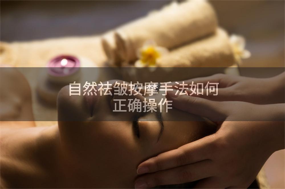 自然祛皱按摩手法如何正确操作