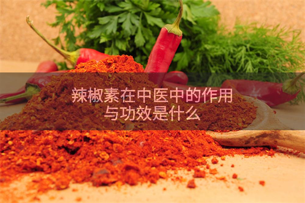 辣椒素在中医中的作用与功效是什么