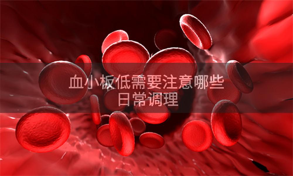 血小板低需要注意哪些日常调理