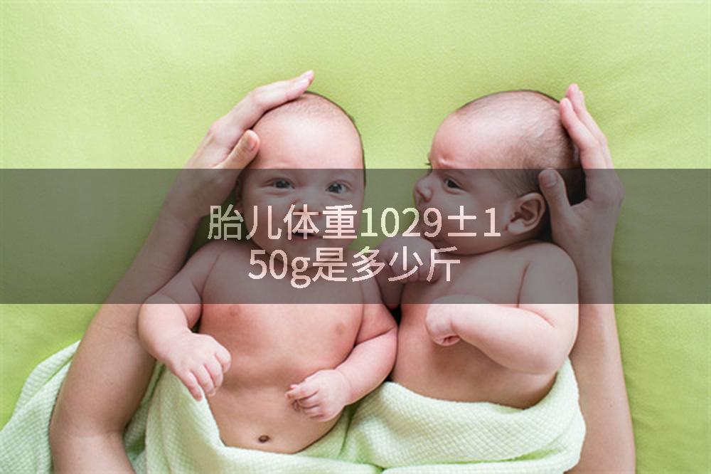 胎儿体重1029±150g是多少斤
