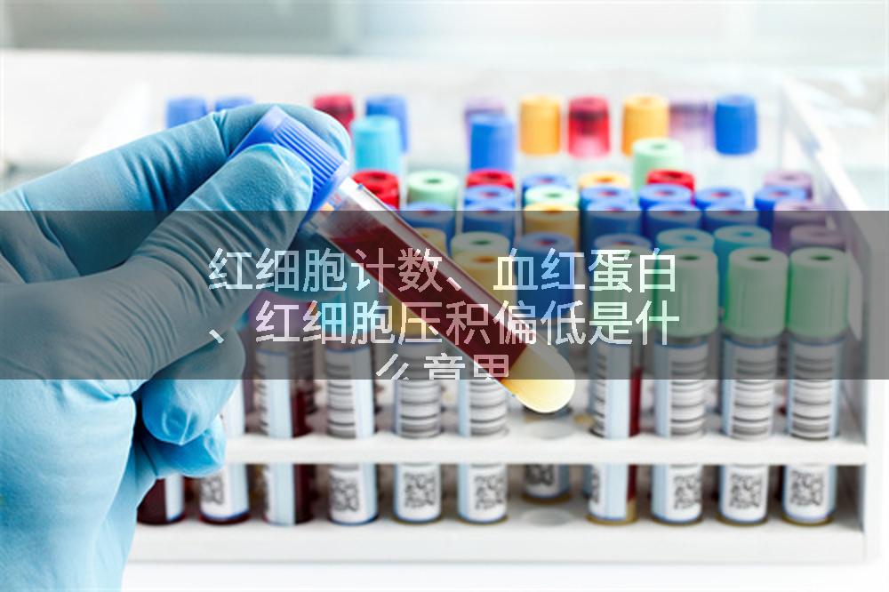 红细胞计数、血红蛋白、红细胞压积偏低是什么意思