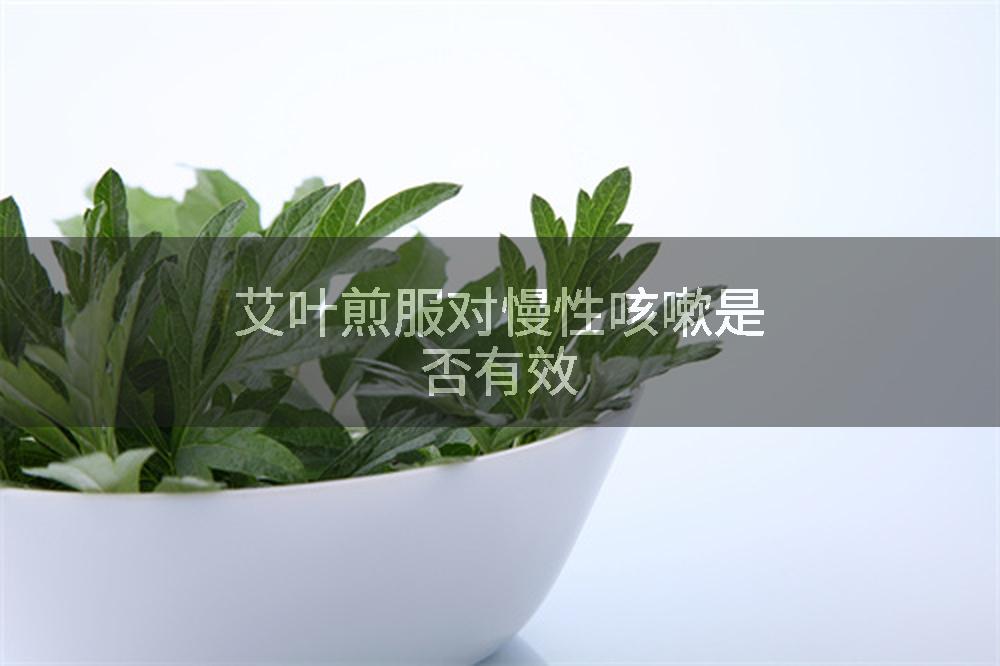 艾叶煎服对慢性咳嗽是否有效