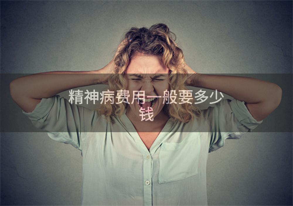 精神病費(fèi)用一般要多少錢