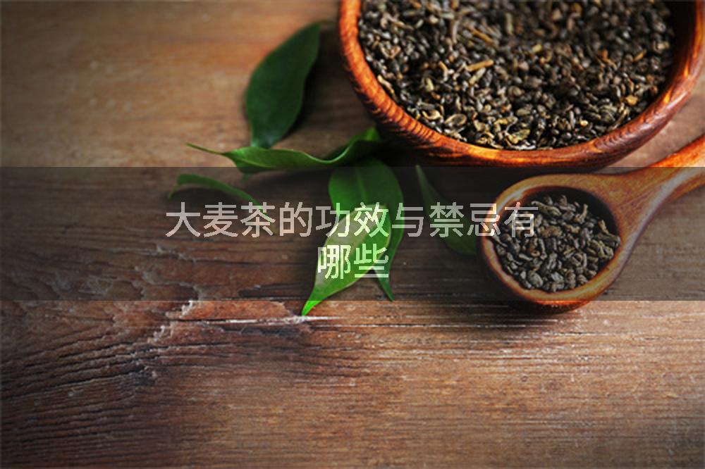大麦茶的功效与禁忌有哪些
