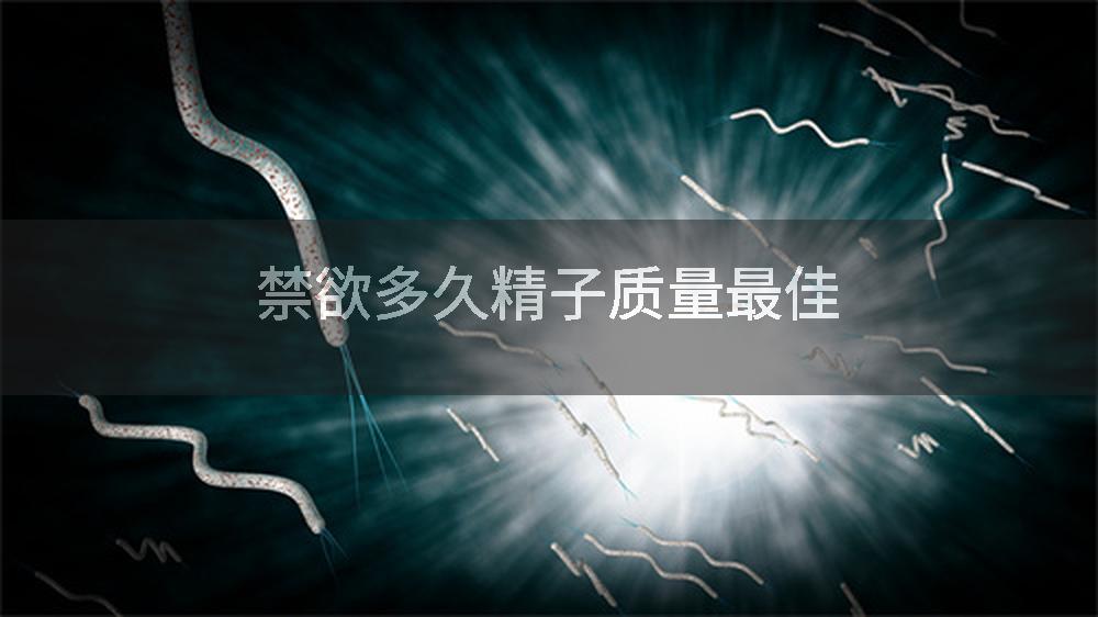 禁欲多久精子质量最佳
