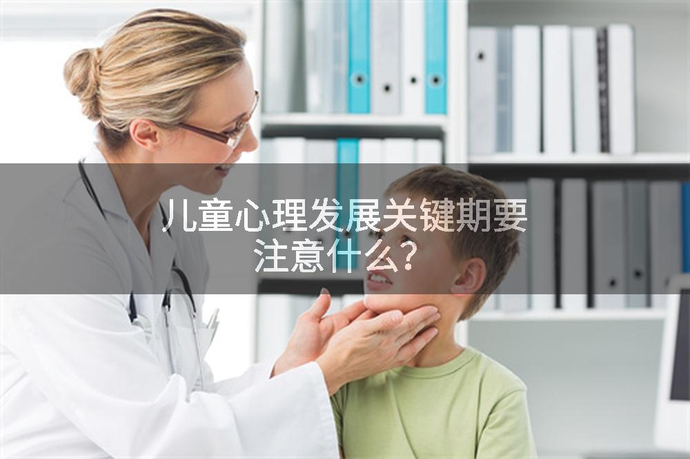 儿童心理发展关键期要注意什么？