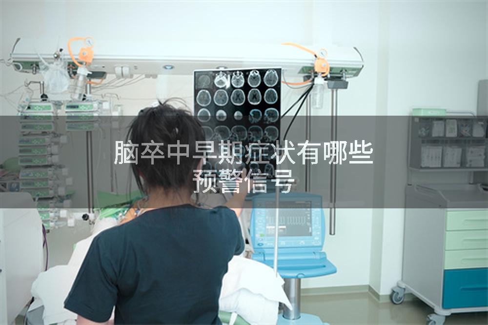脑卒中早期症状有哪些预警信号