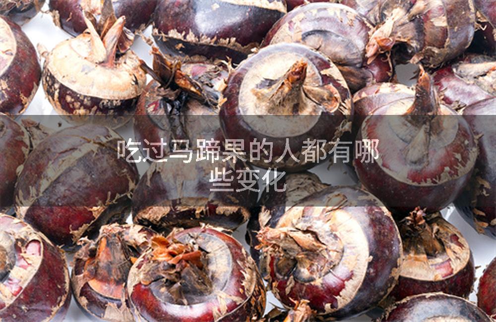 吃过马蹄果的人都有哪些变化