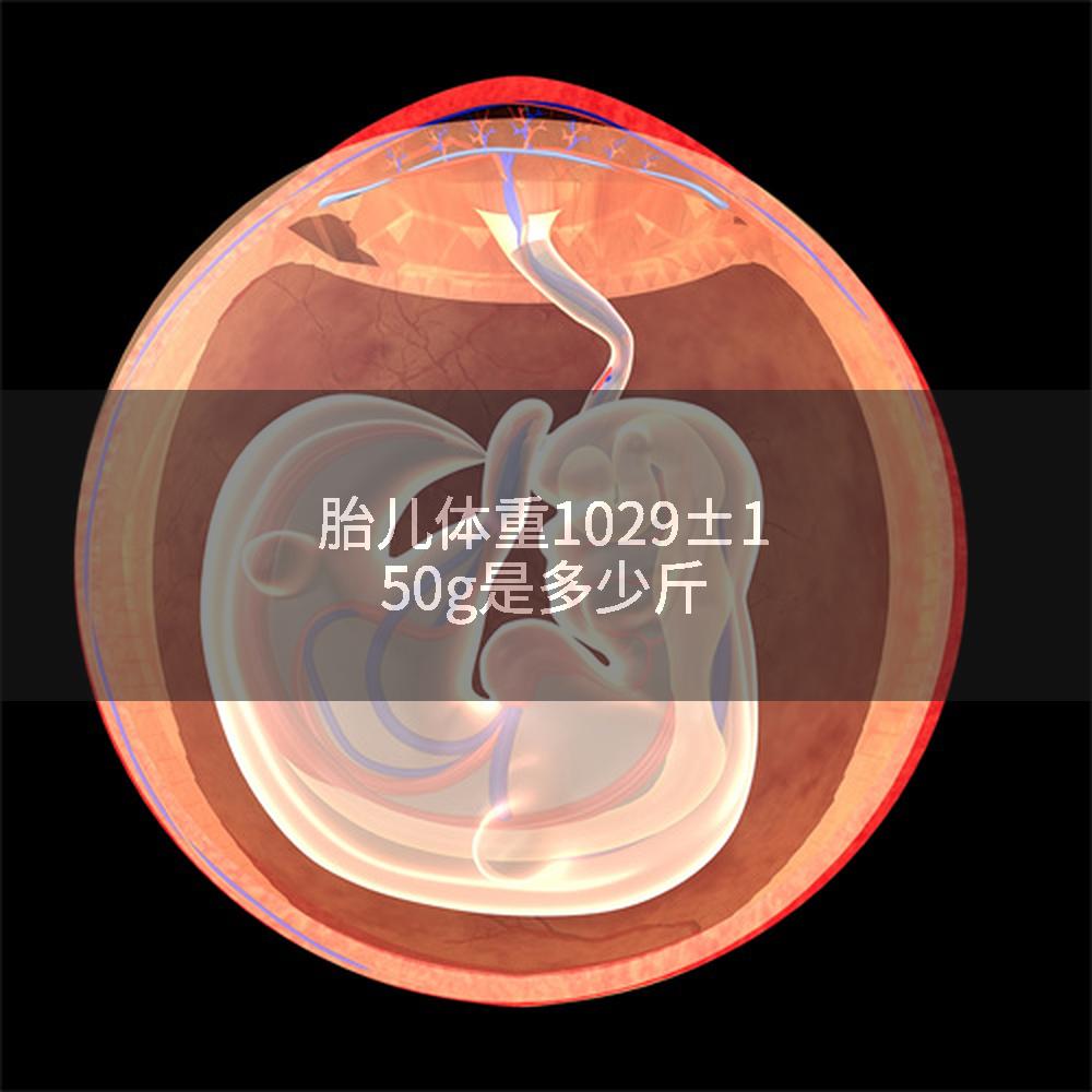 胎儿体重1029±150g是多少斤