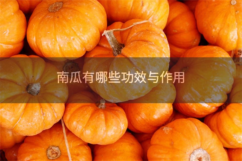 南瓜有哪些功效与作用