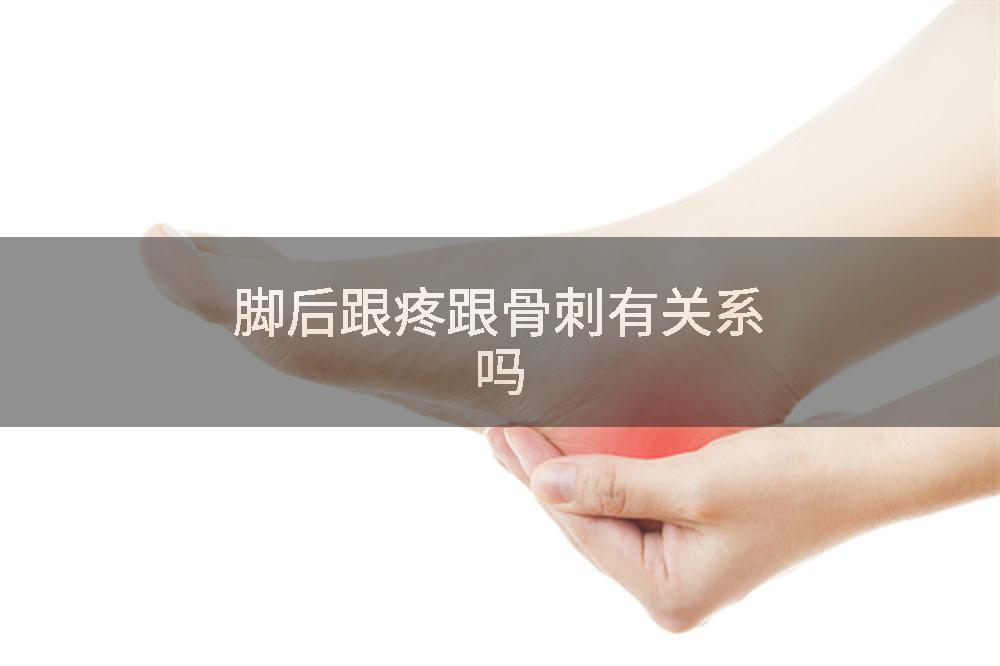 脚后跟疼跟骨刺有关系吗