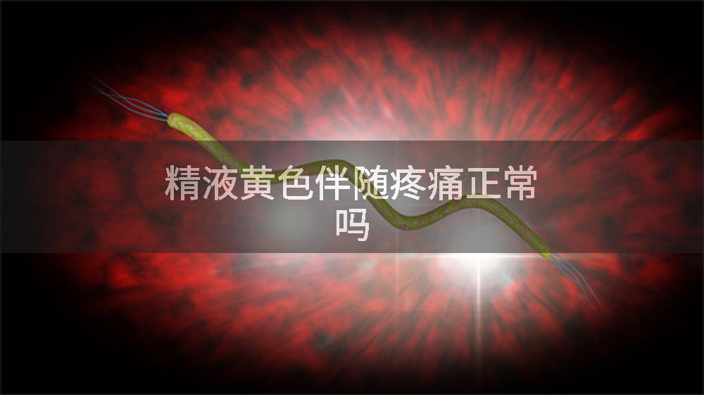 精液黄色伴随疼痛正常吗