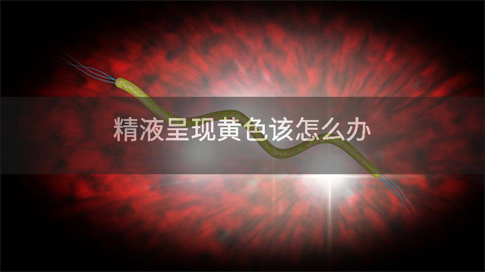 精液呈现黄色该怎么办