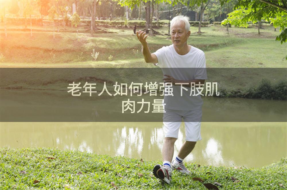 老年人如何增强下肢肌肉力量
