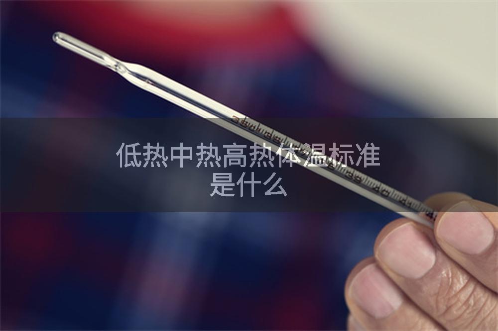 低热中热高热体温标准是什么