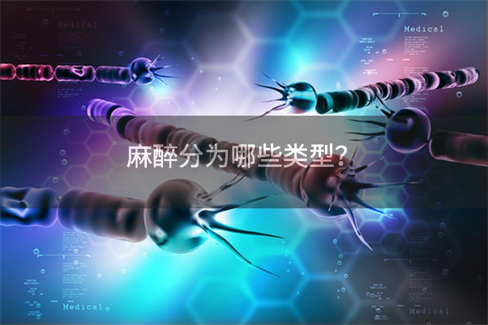 麻醉分为哪些类型？