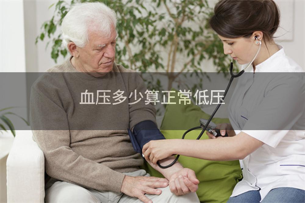 血压多少算正常低压