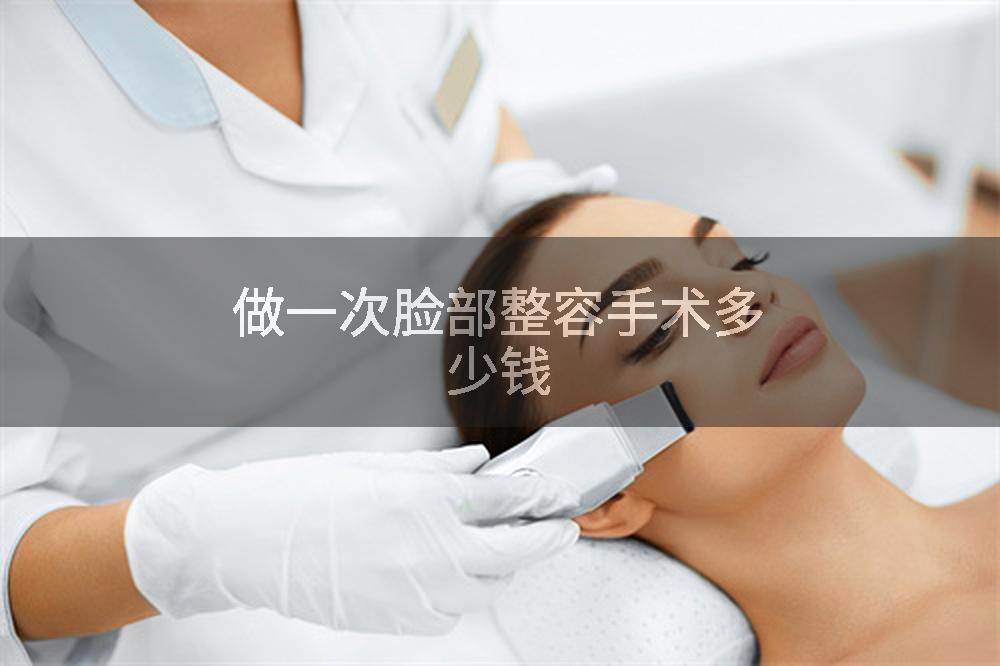 做一次脸部整容手术多少钱