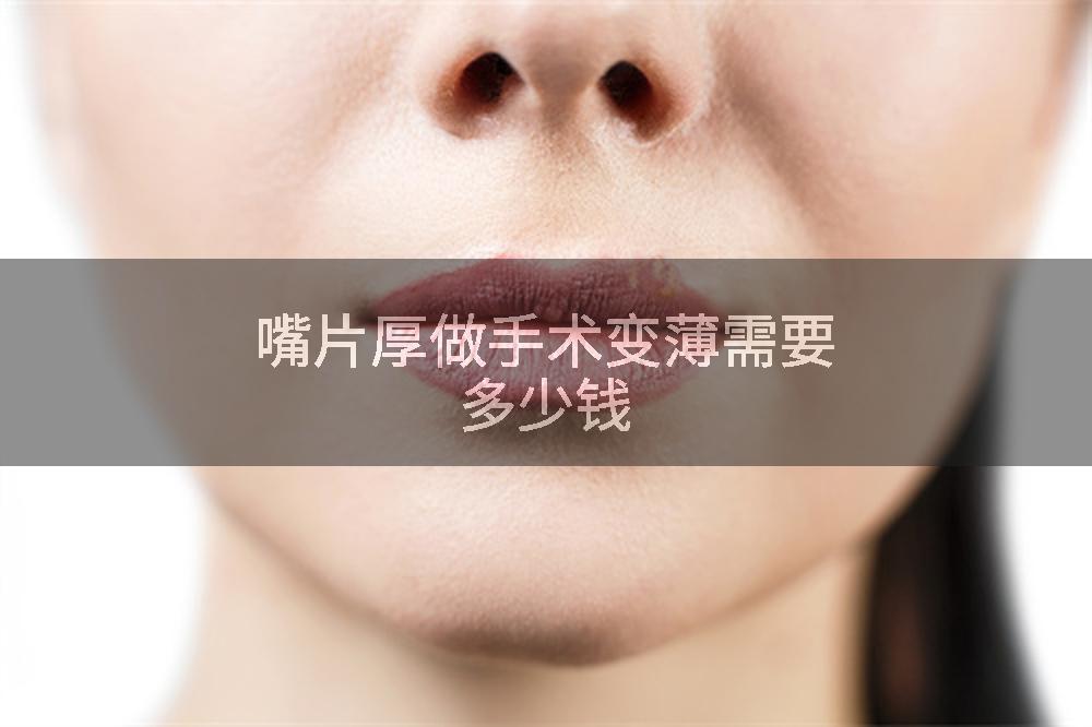 嘴片厚做手术变薄需要多少钱