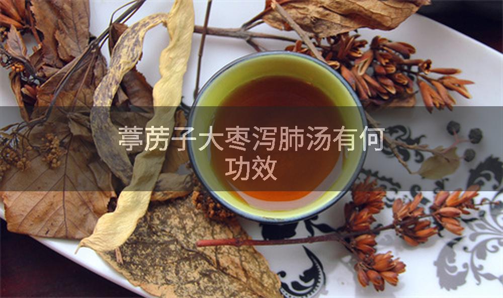 葶苈子大枣泻肺汤有何功效