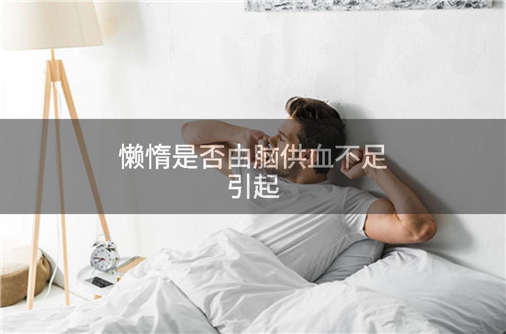懒惰是否由脑供血不足引起